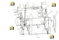 Рама передняя и задняя кабины 310800125
