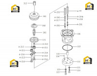 Рукоятка левая управляющая