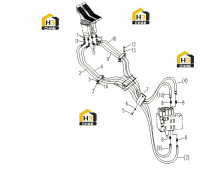 Система гидравлическая пилотного управления 310802281
