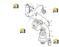Трубопровод пилотный гидравлический с комплектующими 310800160