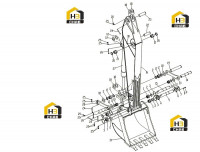 Узел ковшовой штанги 310800110