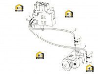 Узел шланга пилотный гидравлический 310802281