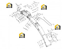 Узел стрелы ковша