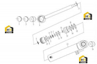 Цилиндр левый поворотный 803082927_3030