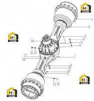 Мост задний в сборе 275301264