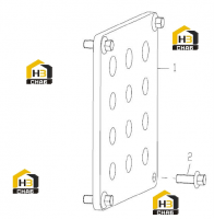 Пластина монтажная трубопровода 253007935