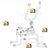 Трубопровод с многоходовым клапаном 252116107