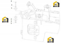 Узел крепления кабины 252910961
