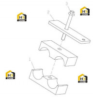 Узел зажима трубы 252116631