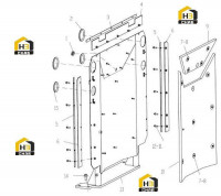 Звукоизоляция двигателя 252116622