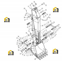 Часть рабочая ковша 310700013