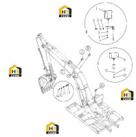 Система электрики рычага ковша