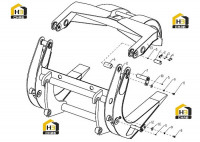 Корпус быстросменного зажима с восемью звеньями в сборе 251903365