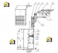 Испаритель в сборе BKG50C