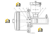 Насос форсажной камеры в сборе
