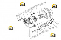 Редуктор колеса в сборе