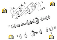 Вал распределительный переднего моста