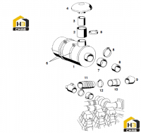 Воздухоочиститель в сборе