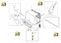 Кабина с комплектующими