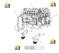 Крепление двигателя и коробки передач