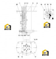 Шарнир поворотный 00002137