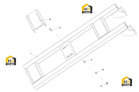 Ступенька в сборе, задняя, левая 10173873