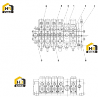 Узел многоходового клапана 10114704