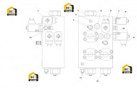 Блок клапанов подъемного цилиндра RSC45.2.2.10 A810299000205 (часть 1)