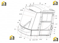 Кабина в сборе SRSC45F.4 11227769 (часть 1)