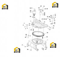 Платформа поворотная в сборе SDJ450.1 A810421000785