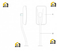Зеркало заднего вида правое SDCY90K7.2.11 10182064