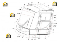 Кабина в сборе 10388302 (часть 1)