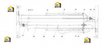 Система гидравлическая поперечной балки A810201060302 (часть 2)