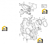 Корпус маховика TAD1340VE VOLVO
