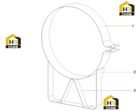 Кронштейн воздушного фильтра SRSC45C30.1.4.1