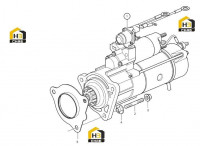 Крепление стартера