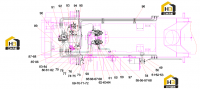 Схема компоновки каркасного трубопровода 12602652 (часть 2)