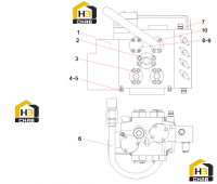 Схема установки главного клапана 10409053