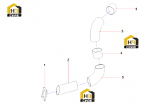 Труба выхлопная 11144406