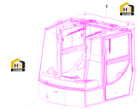 Узел передней кабины крана JMSC01