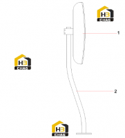 Зеркало заднего вида левое 10201511