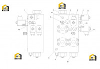 Блок клапанов подъемного цилиндра A810299000205 (часть 1)
