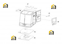 Кабина в сборе 11482850 (часть 4)