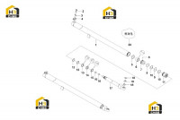 Цилиндр перемещения левый 11403773