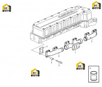 Коллектор выхлопной 60140298