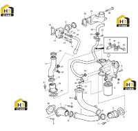 Корпус термостата водяного насоса 60138892