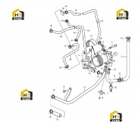 Насос водяной и патрубки 60138701