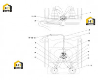 Система гидравлическая поворотной платформы A810201060301