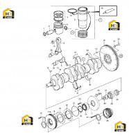 Вал коленчатый с комплектующими 60139850