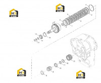 Вал сцепления 3-ей и 4-ой передачи 60138934
